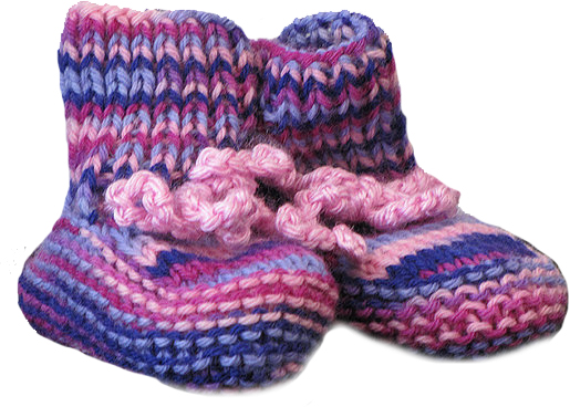 Superwash booties